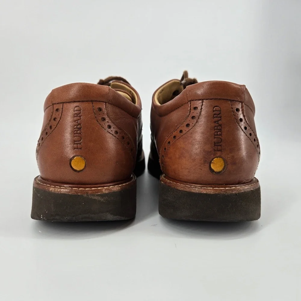 Samuel Hubbard The Tipping Point Wingtip Oxfords Brown Leather Comfort‎ 10M